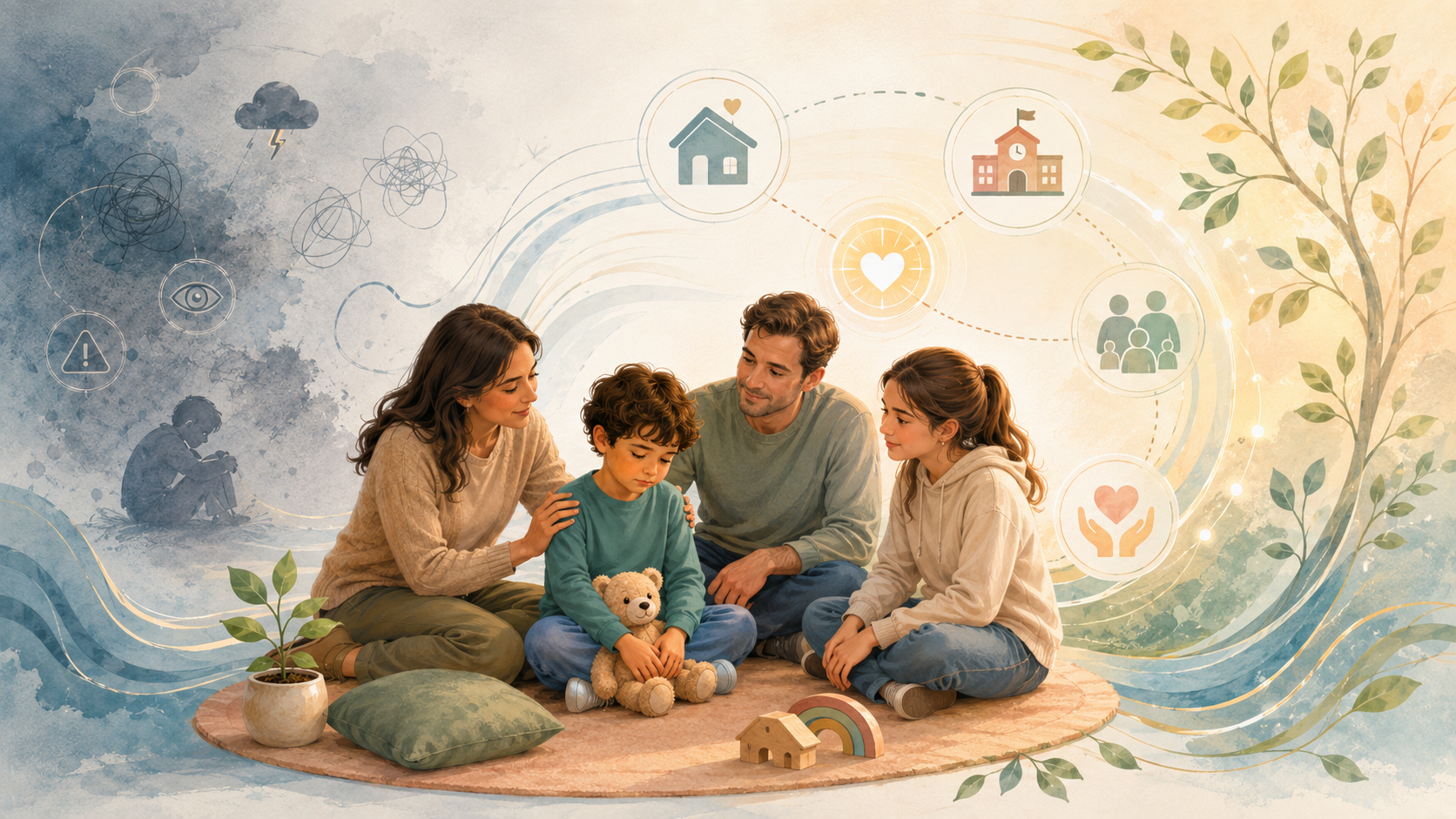 The role of caregivers and family systems in childhood trauma recovery