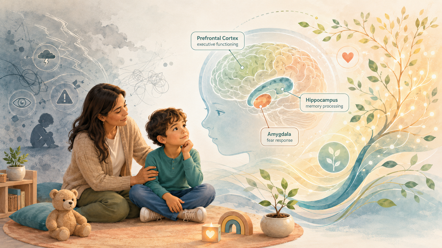How trauma affects children's brain development and stress response