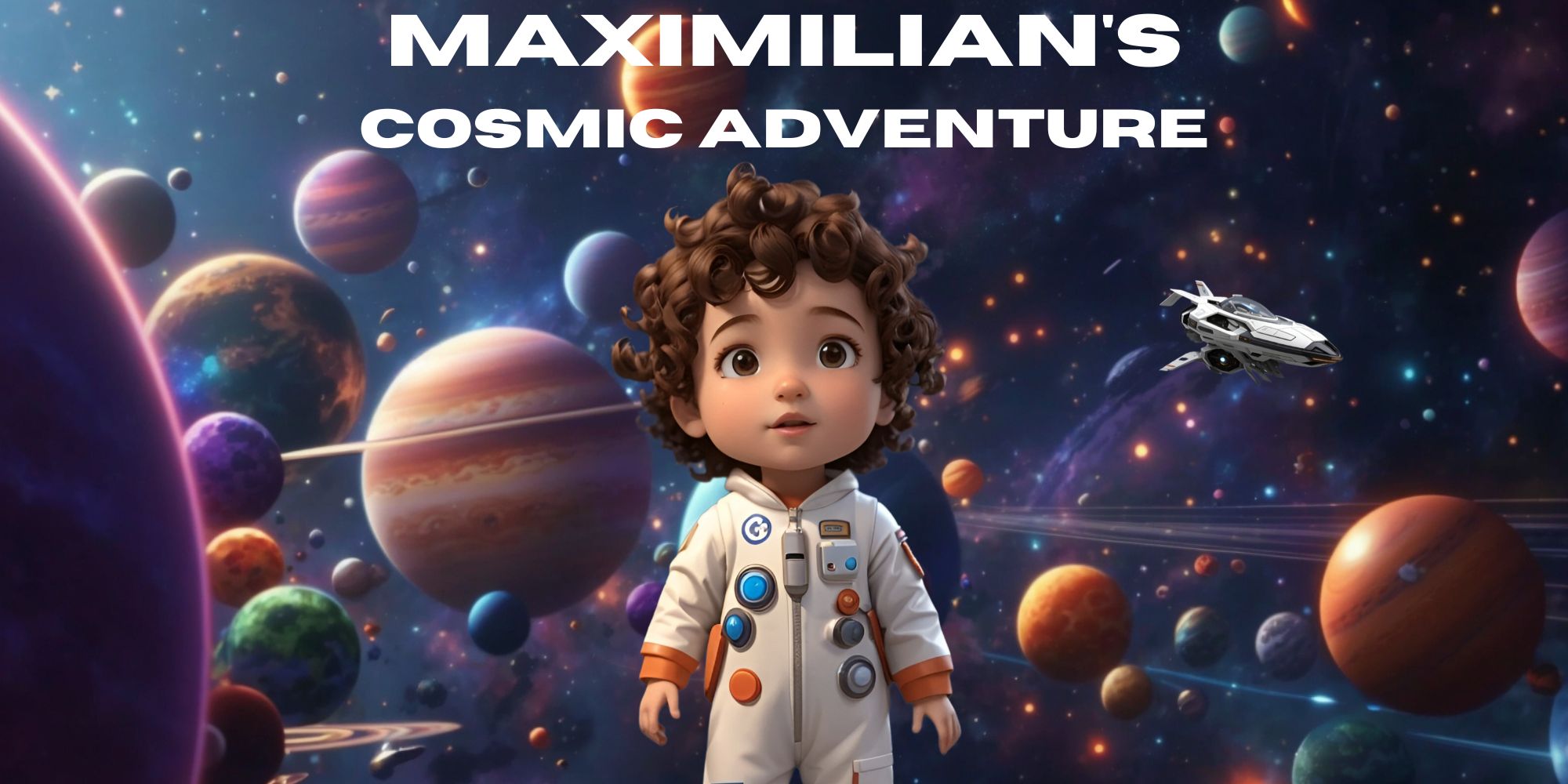 Maximilian floating among the planets — cover art